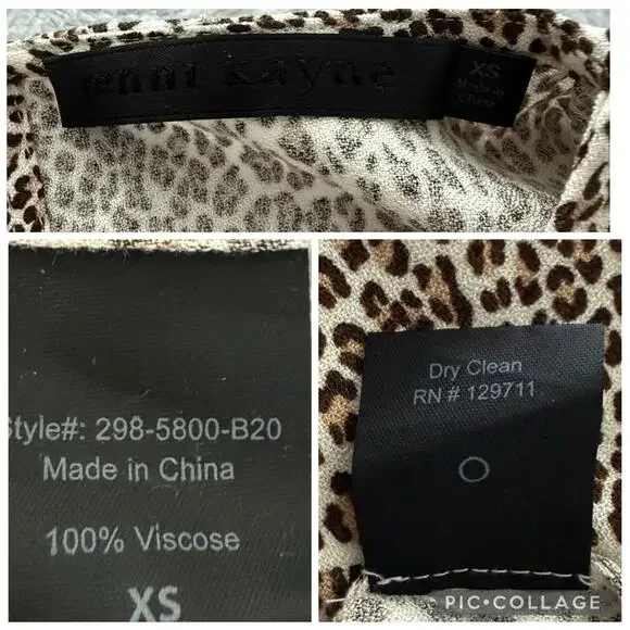 Jenni Kayne Leopard Print T Shirt Dress Mini Casual Oversized Animal Size XS - Picture 15 of 16